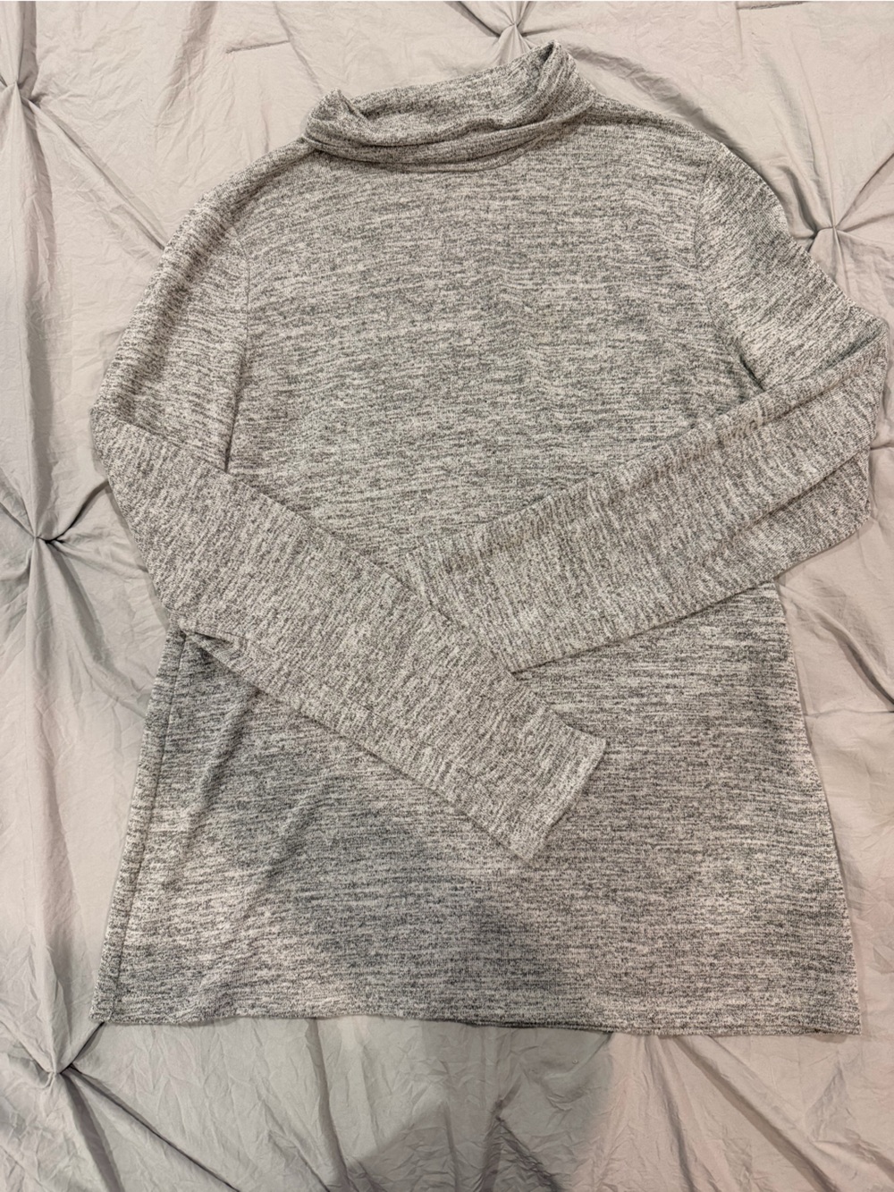 Banana Republic Gray Marled Turtleneck Top